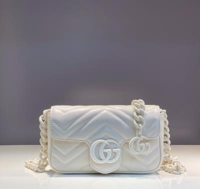 cheap quality Gucci GG Marmont 699757 white